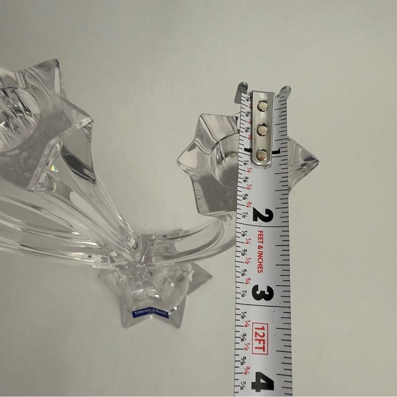 Villeroy & Boch Lucca 3-arm 24% Lead Crystal Glass Candelabra Austria 12” Tall - Picture 14 of 15